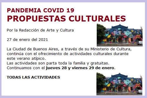 PROPUESTAS CULTURALES II